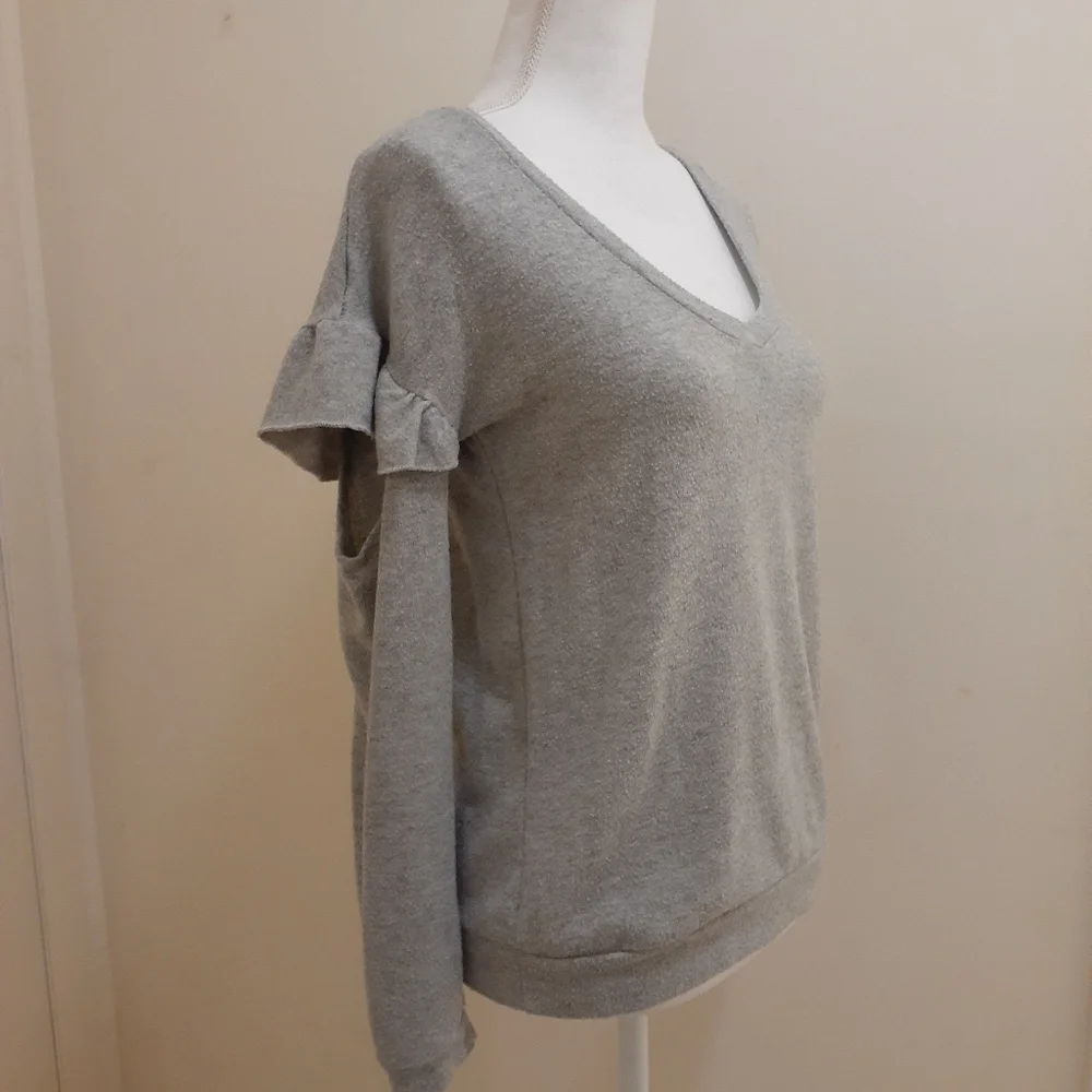 Grey Cut Out Sweater